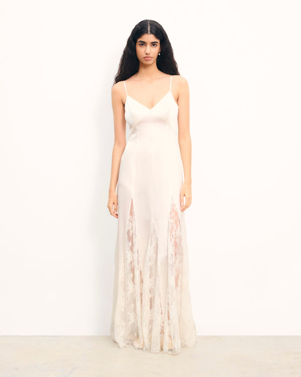 Long Strap Vittoria Dress - Ecru - Women