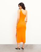 Abito Lungo Asimmetrico - Spicy Orange - Donna