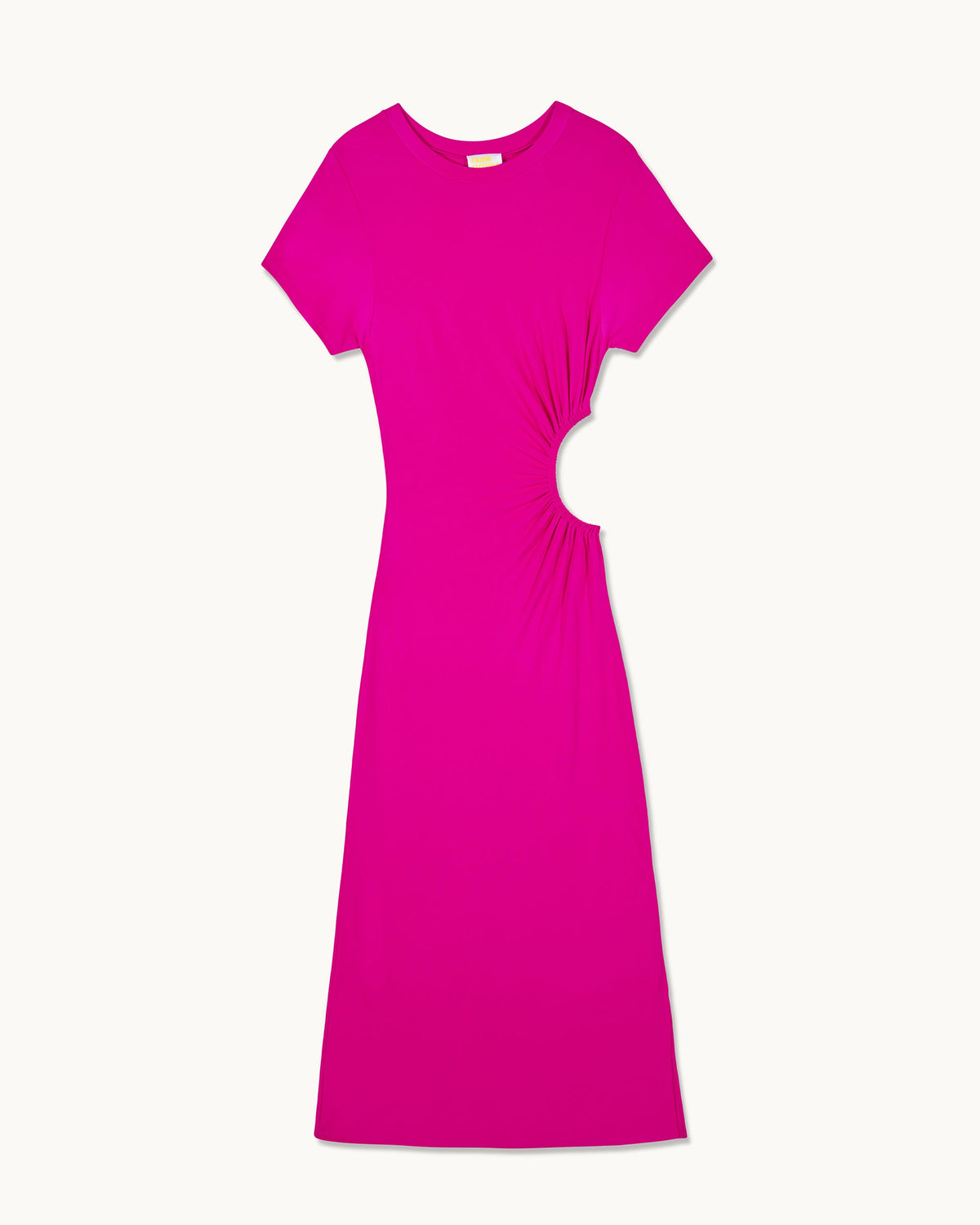 Vestido largo de manga corta Harper - Tropical Raspbe - Mujer