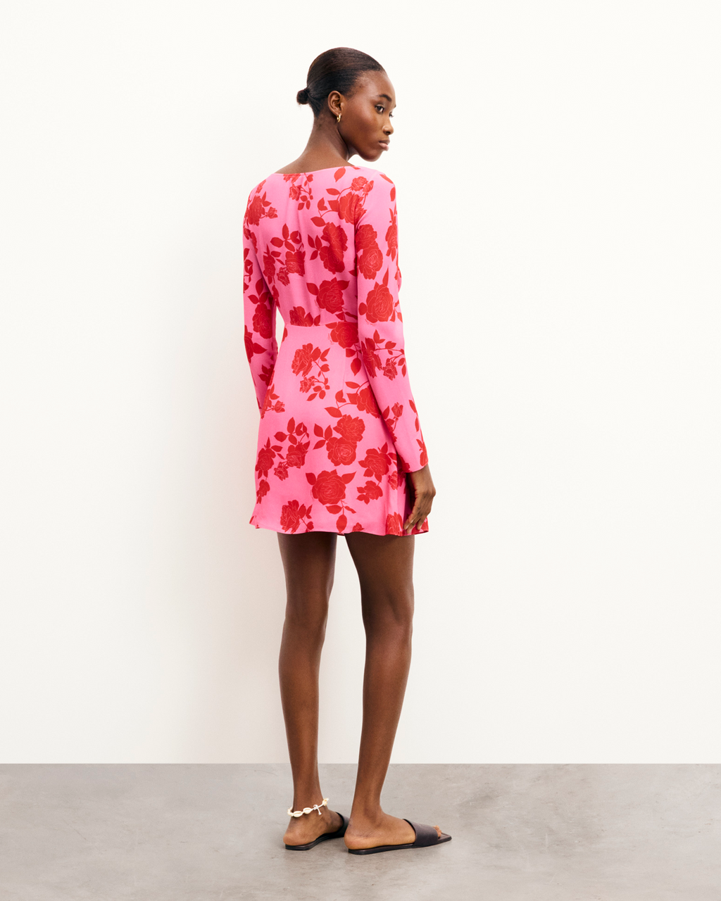 Mara Long Long-Sleeved Dress - Summer Flowers - Women