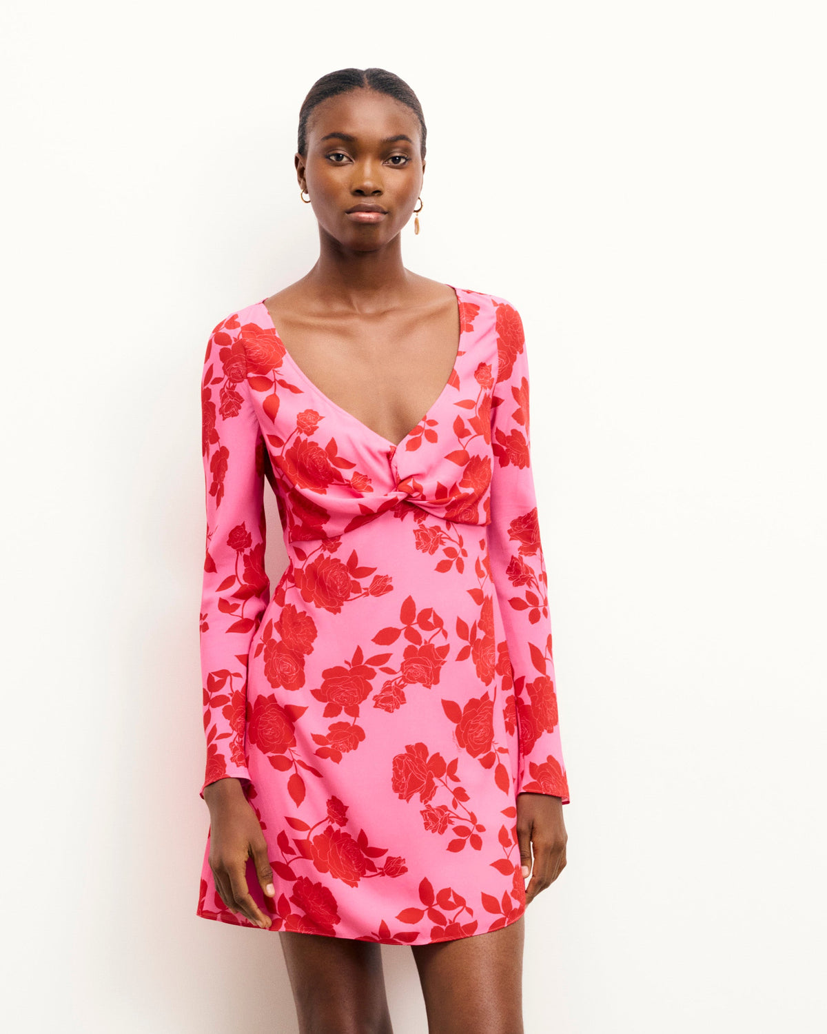Mara Long Long-Sleeved Dress - Summer Flowers - Women