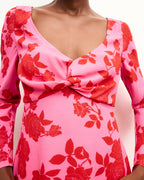 Mara Long Long-Sleeved Dress - Summer Flowers - Women