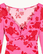Mara Long Long-Sleeved Dress - Summer Flowers - Women