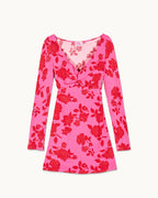 Mara Long Long-Sleeved Dress - Summer Flowers - Women