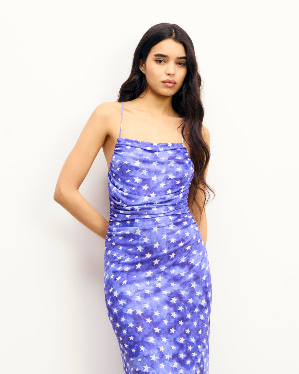 Robe Longue Bretelles Ariela - Night Glow - Femme