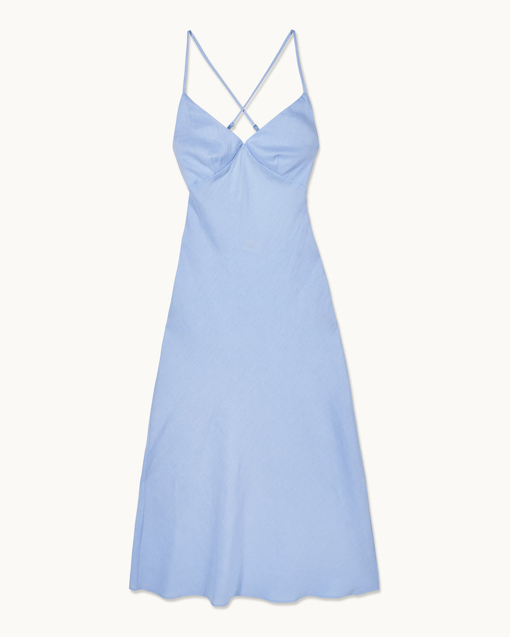 Vestido largo de tirantes Arielle - Baby Blue - Mujer