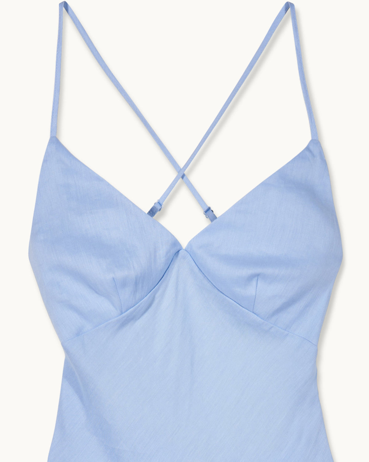 Vestido largo de tirantes Arielle - Baby Blue - Mujer
