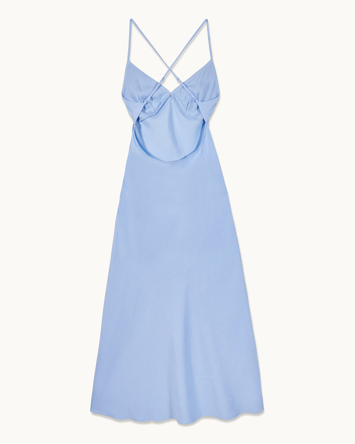 Vestido largo de tirantes Arielle - Baby Blue - Mujer