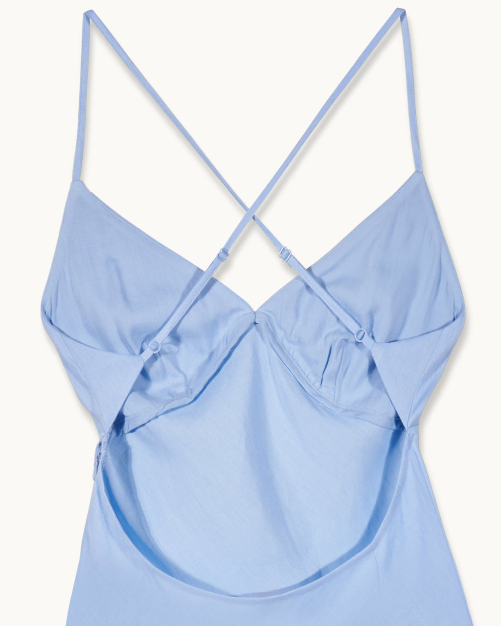 Vestido largo de tirantes Arielle - Baby Blue - Mujer