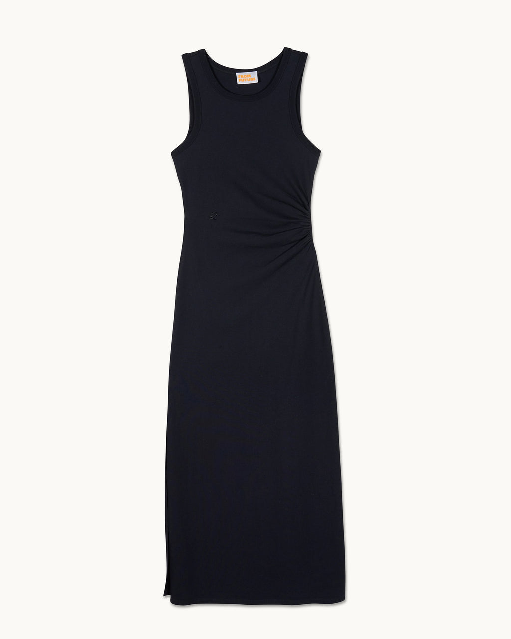 Abito Lungo Spalline - Nero - Donna