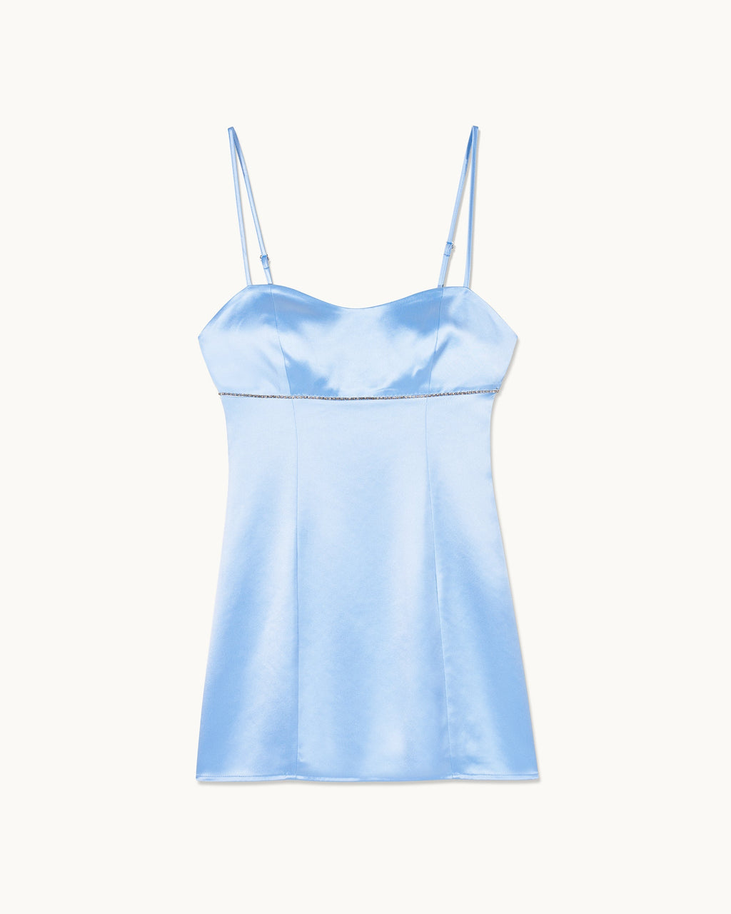 Vestido corto de tirantes Batcheva - Baby Blue - Mujer