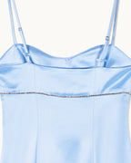 Vestido corto de tirantes Batcheva - Baby Blue - Mujer