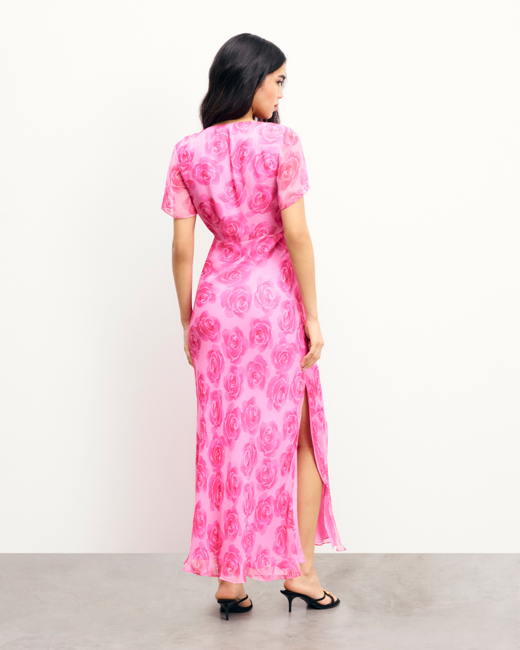 Abito Lungo Maniche Corte Michaela - Candy Flowers - Donna