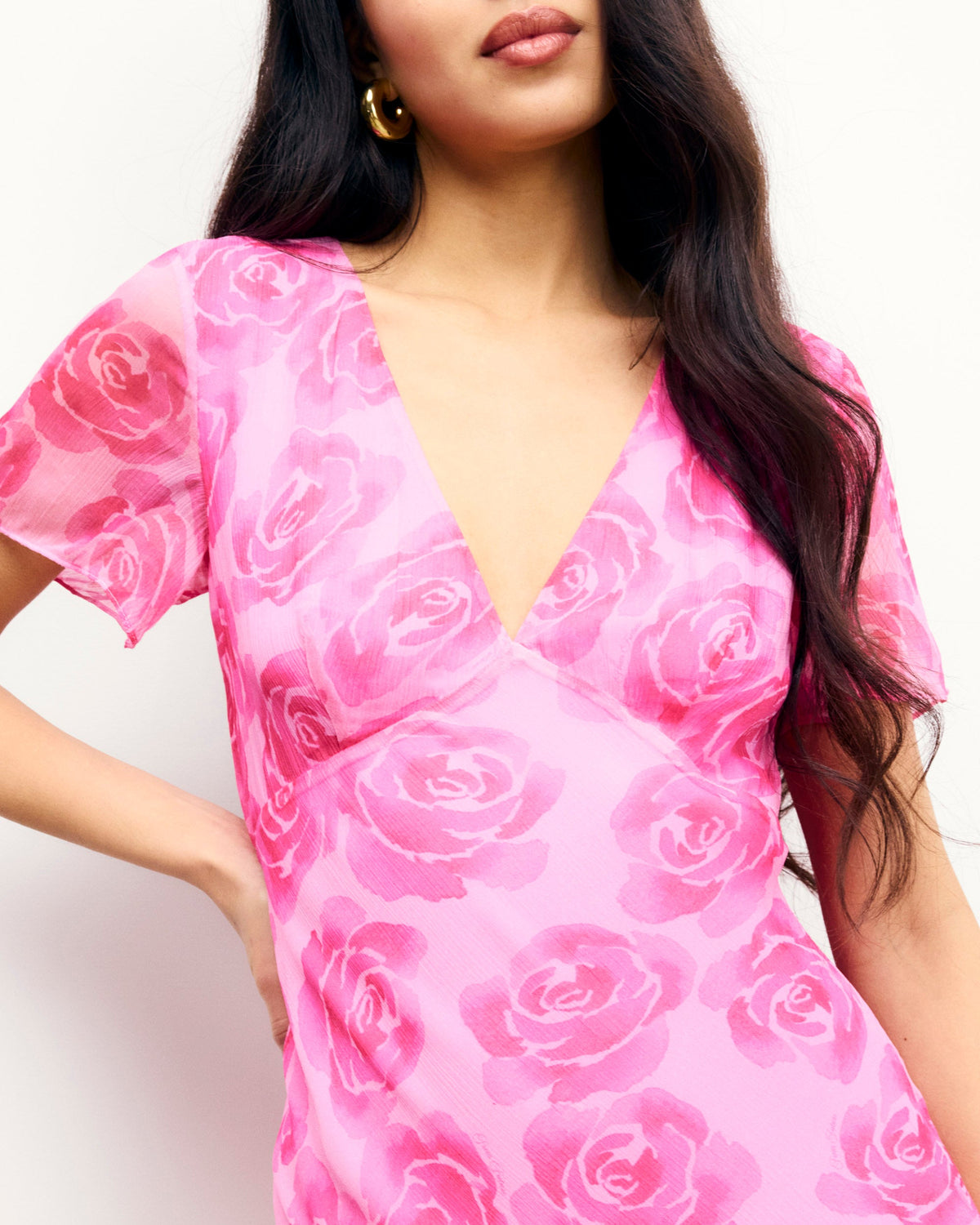 Abito Lungo Maniche Corte Michaela - Candy Flowers - Donna