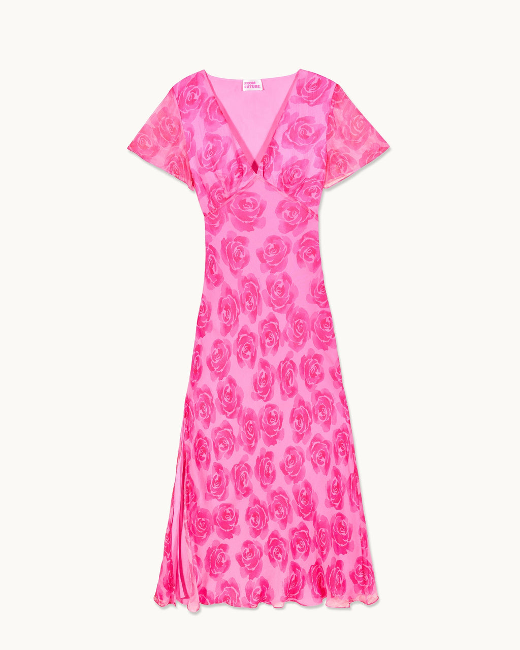 Abito Lungo Maniche Corte Michaela - Candy Flowers - Donna