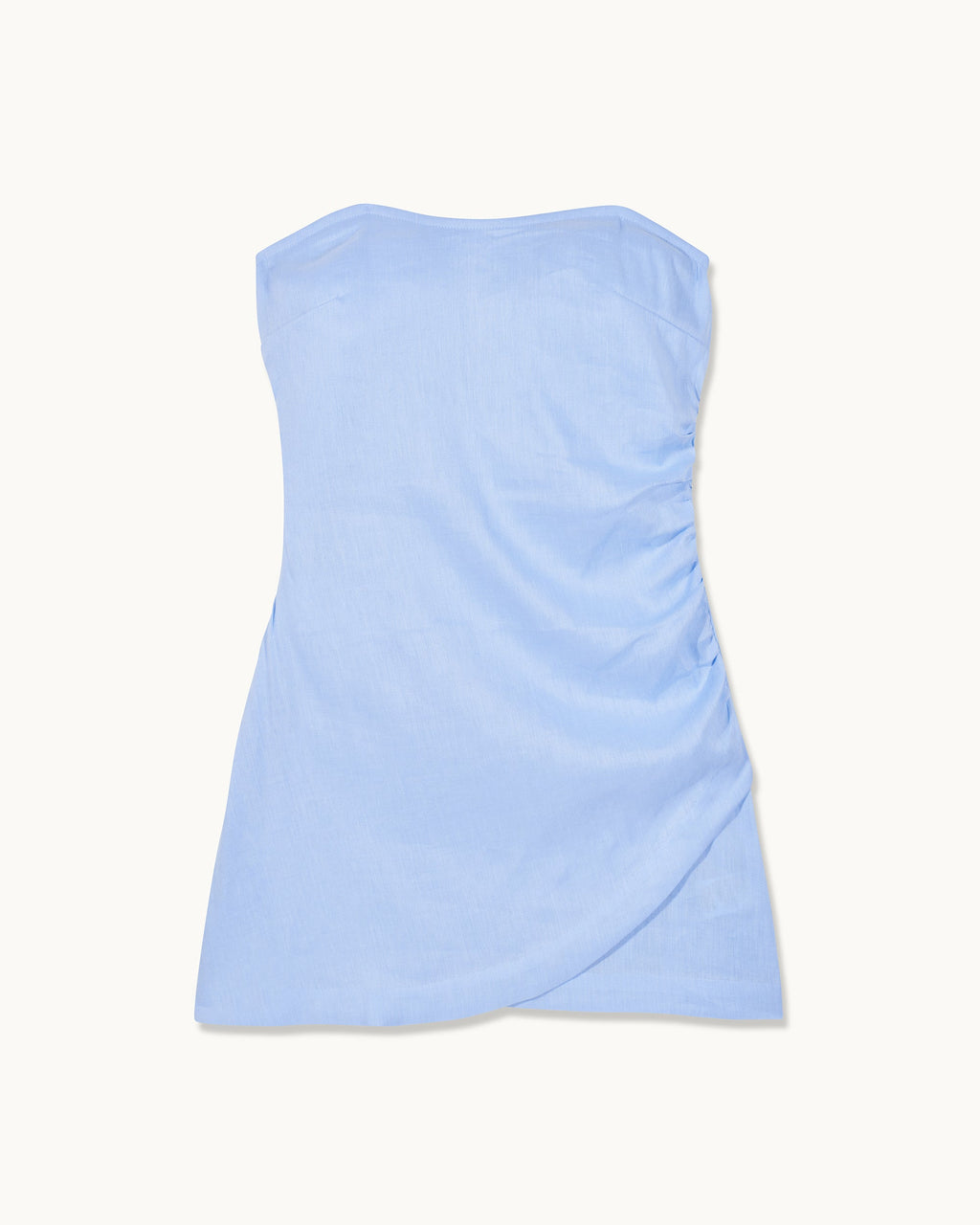 Vestido corto palabra de honor Nola - Azul bebé - Mujer