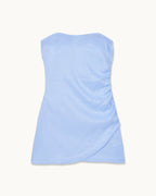 Vestido corto palabra de honor Nola - Azul bebé - Mujer