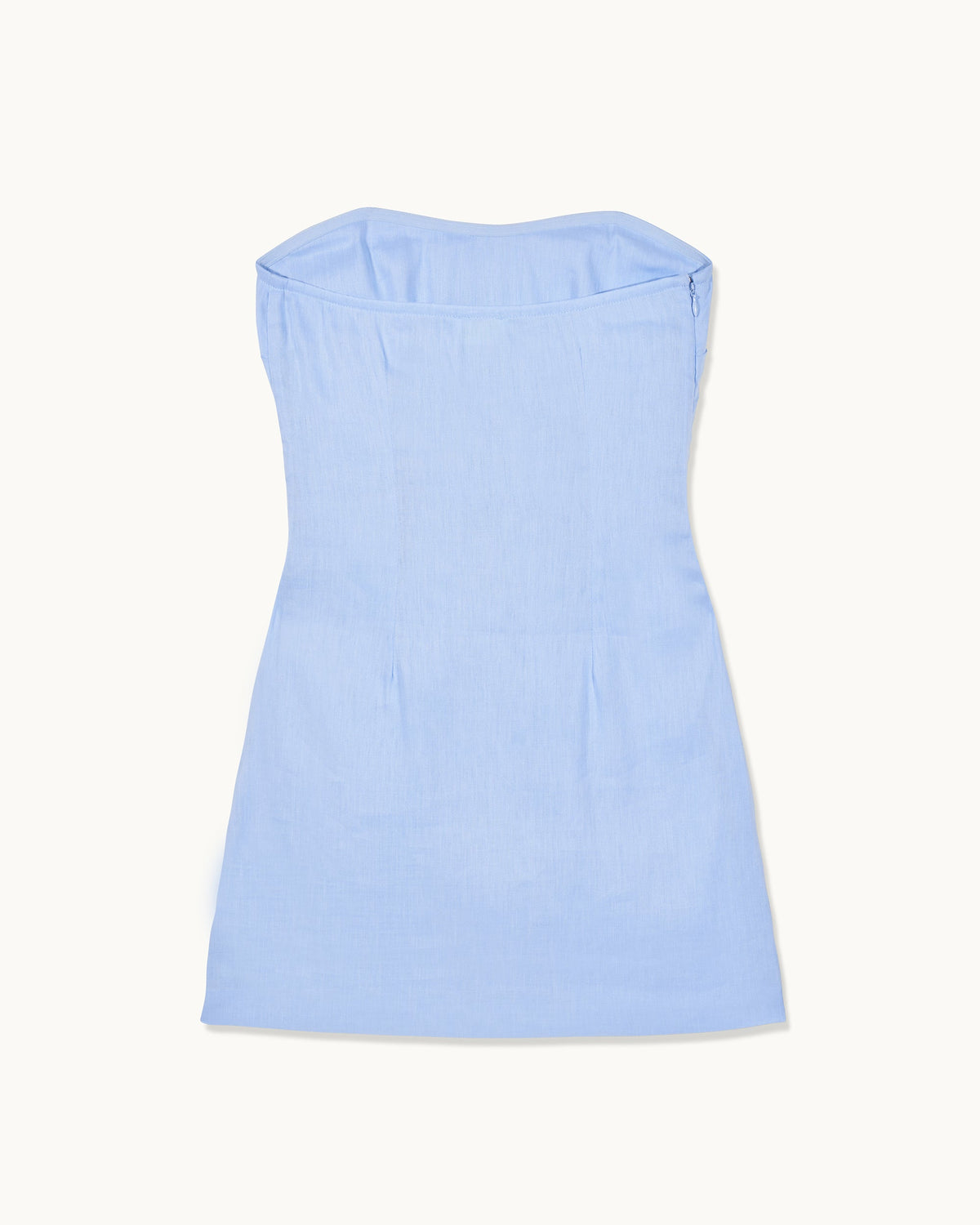 Vestido corto palabra de honor Nola - Azul bebé - Mujer
