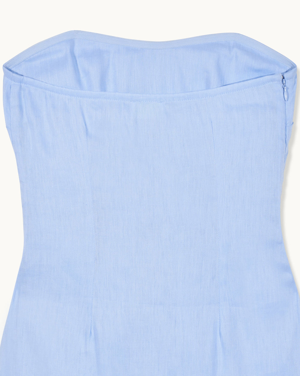 Vestido corto palabra de honor Nola - Azul bebé - Mujer