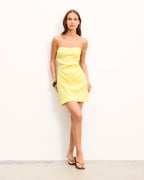 Abito Corto Bustier Nola - Sky Yellow - Donna