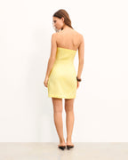 Abito Corto Bustier Nola - Sky Yellow - Donna