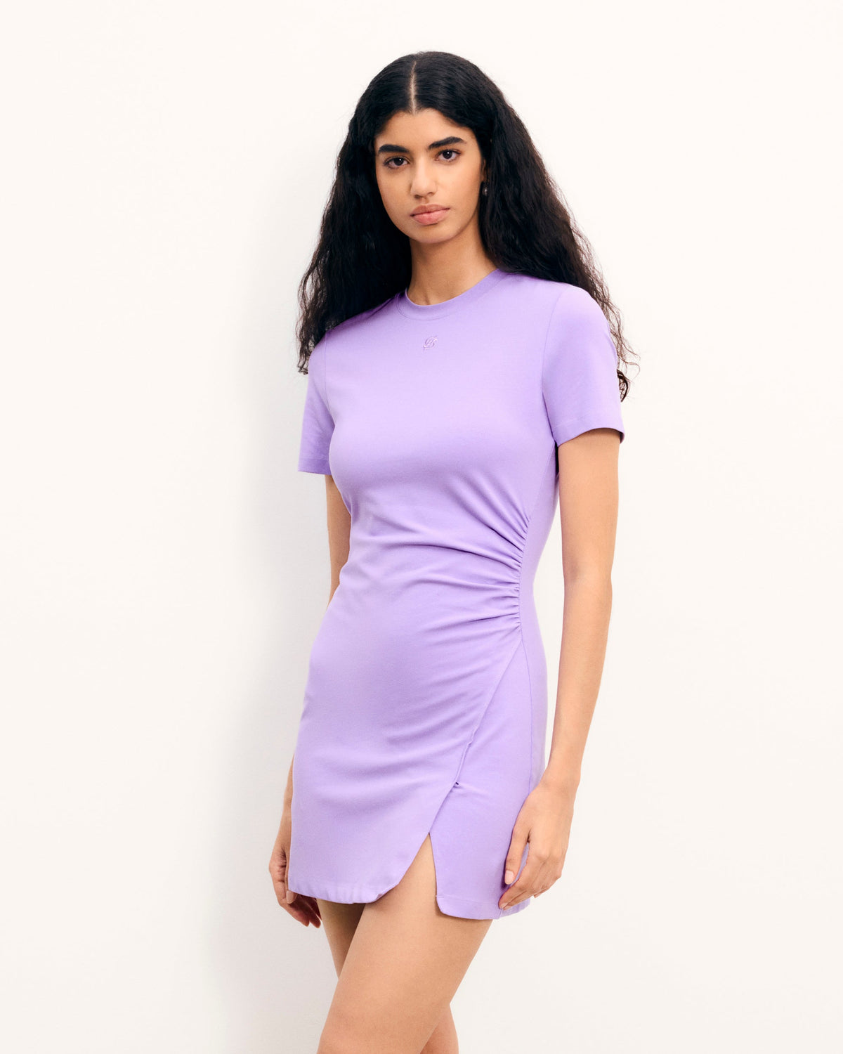 Vestido Largo de Manga Corta - Fantasy Lilac - Mujer