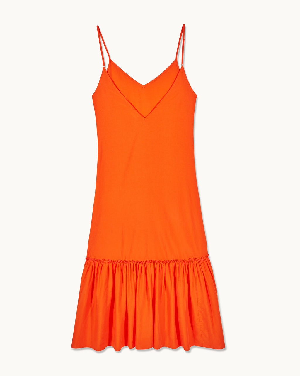 Vestido largo de tirantes Tallia - Fantasía naranja - Mujer