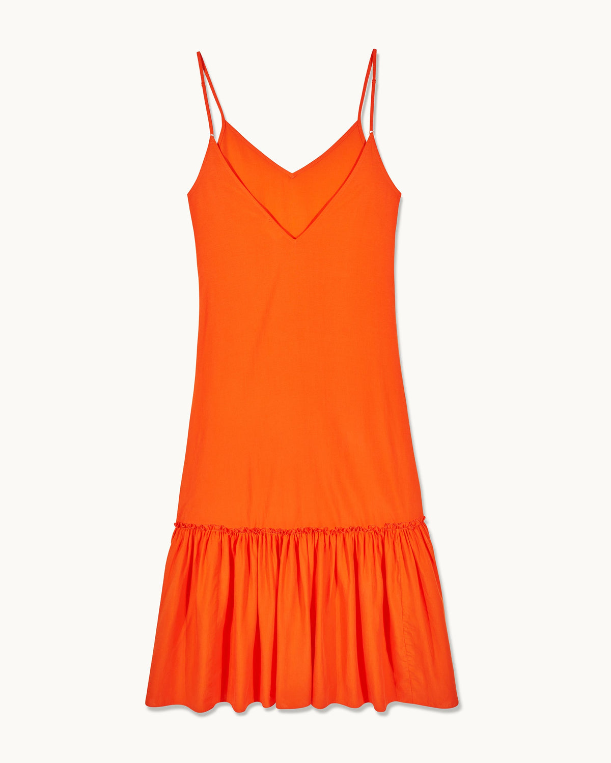 Vestido largo de tirantes Tallia - Fantasía naranja - Mujer
