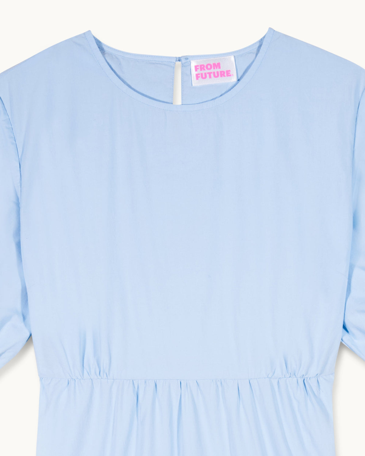 Vestido largo de manga corta Nella - Baby Blue - Mujer