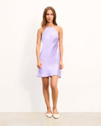 Robe Courte Bretelles Serena - Lilas - Femme