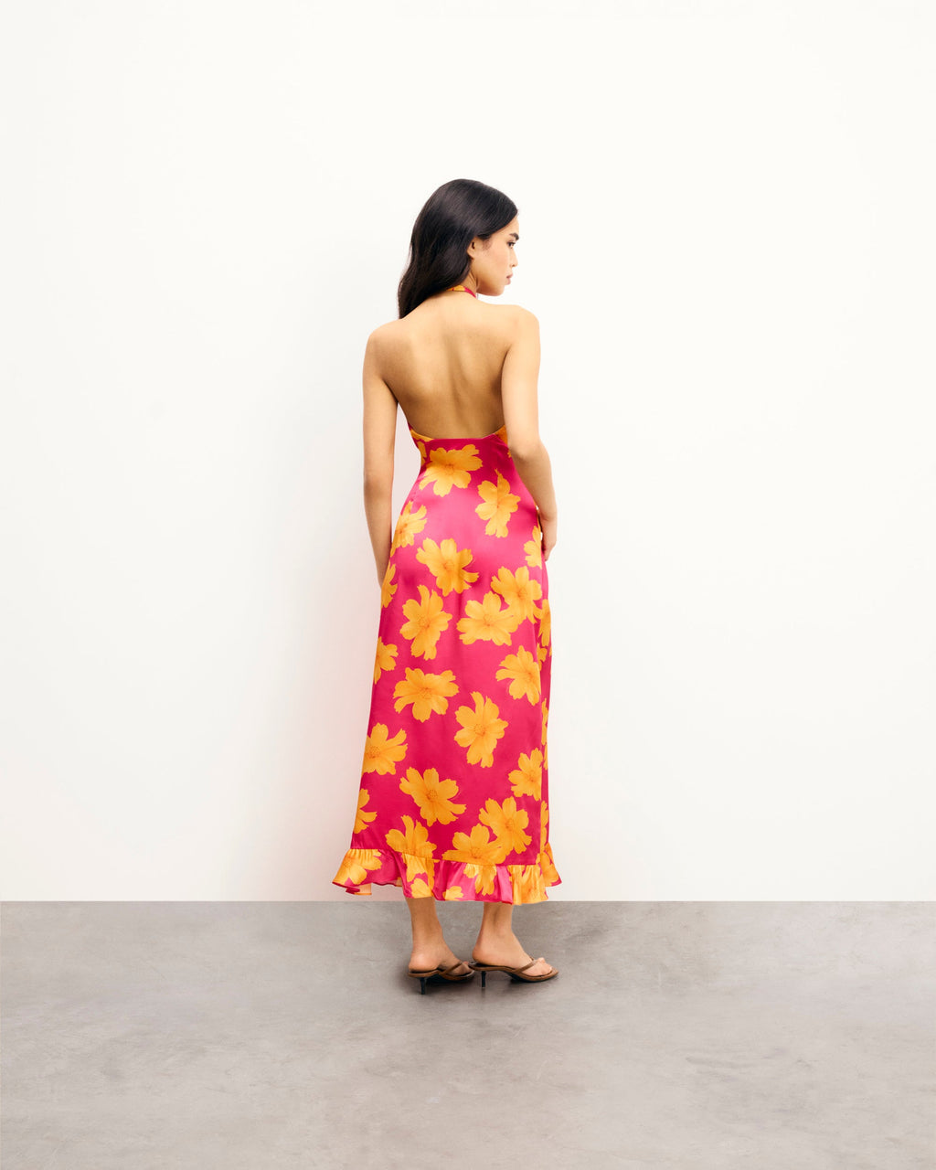 Robe Longue Dos Nu Alma - Floating Garden - Femme