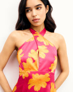 Robe Longue Dos Nu Alma - Floating Garden - Femme