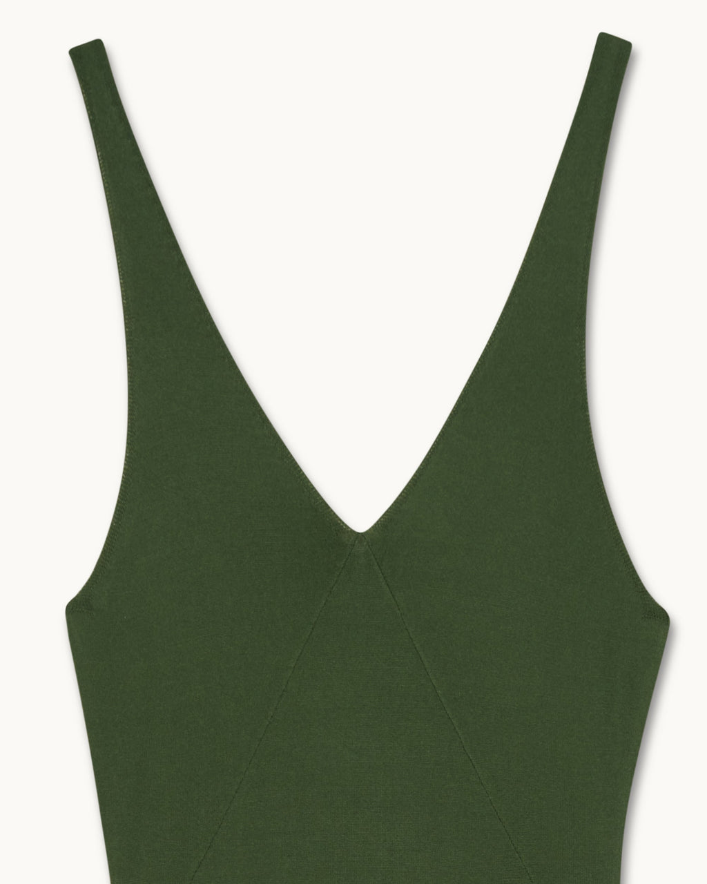 Long Strap Dress - Khaki - Women's