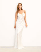 Abito Lungo con Spalline Gabriela - Ecru - Donna