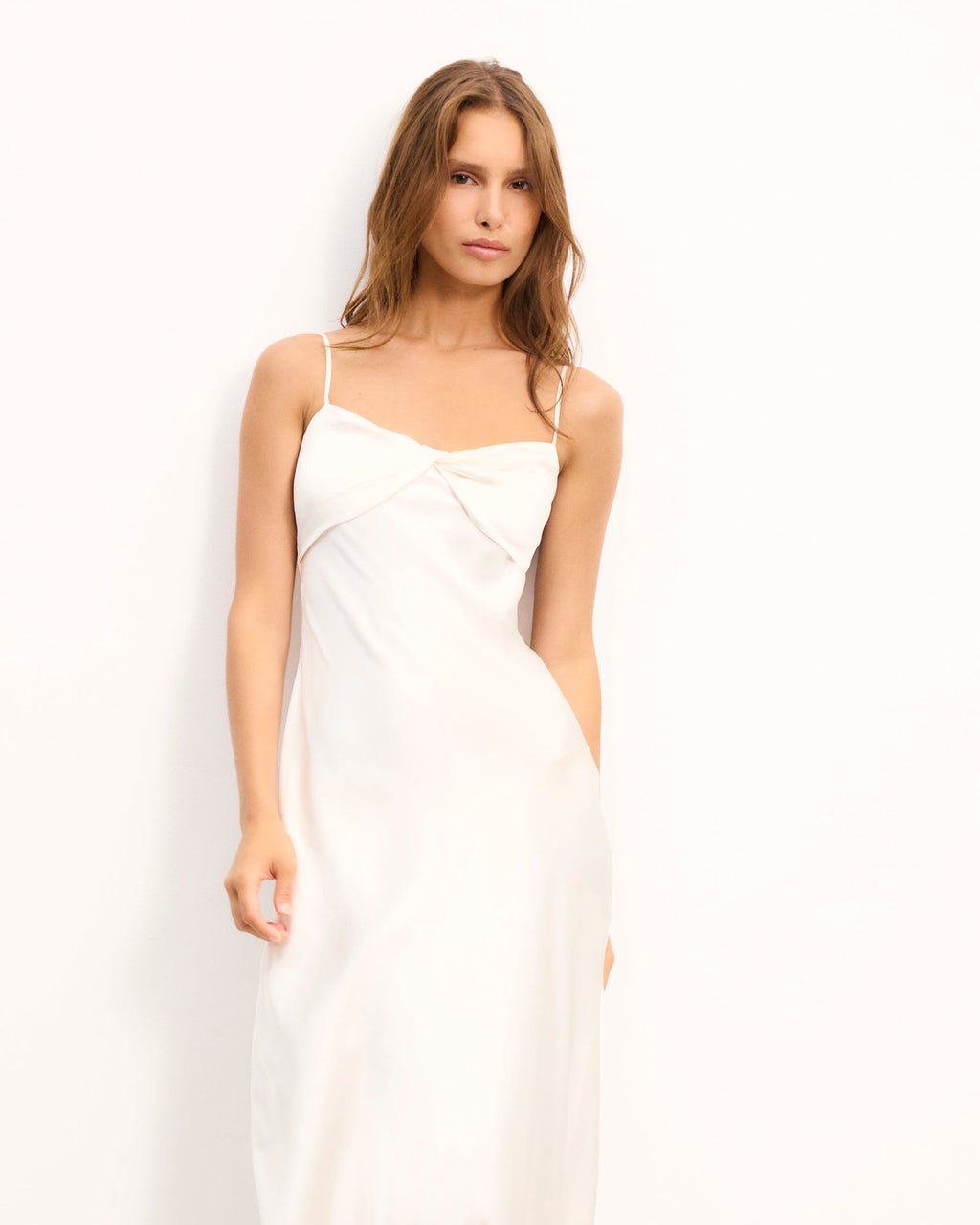 Abito Lungo con Spalline Gabriela - Ecru - Donna