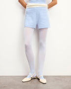Short corto de cachemira cepillada - Baby Blue - Mujer