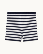 Short Sailor Shorts - Ecru/Navy - Women