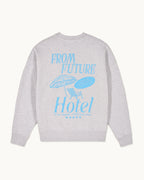 Sweatshirt Collo Rotondo - 1502 Grigio Melange Chiaro - Donna