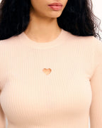 Top Manches Longues - Light Beige - Femme