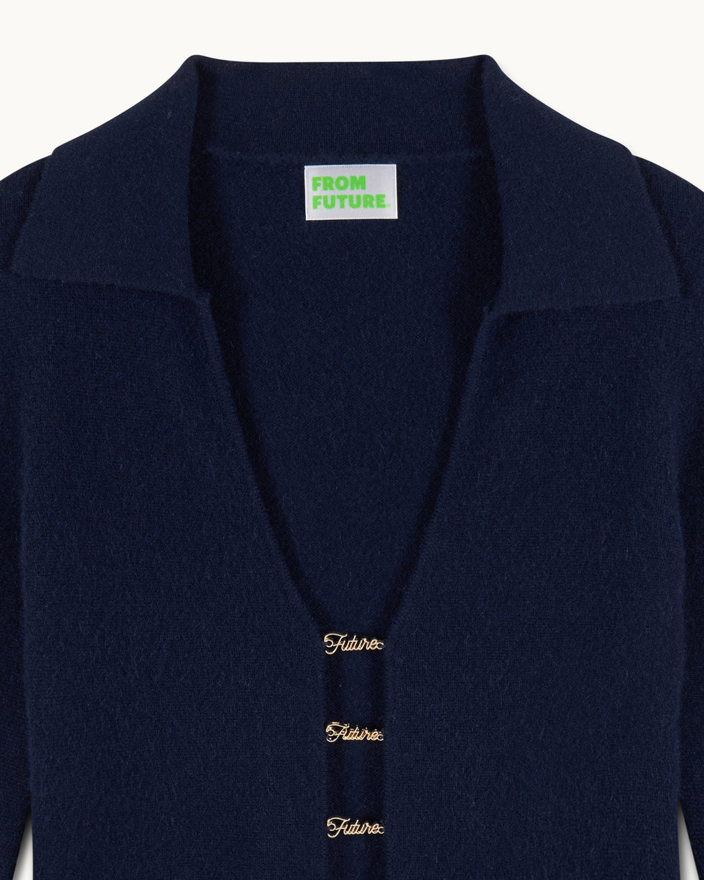 Maglione Colletto Polo Gioiello Future - Navy - Donna