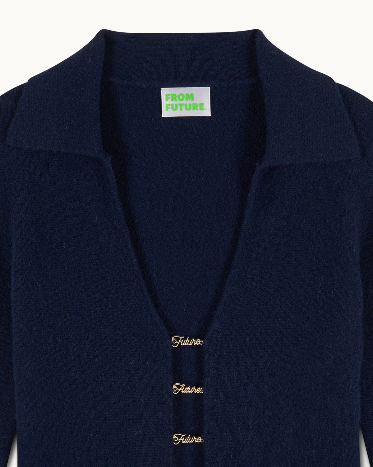 Maglione Colletto Polo Gioiello Future - Navy - Donna