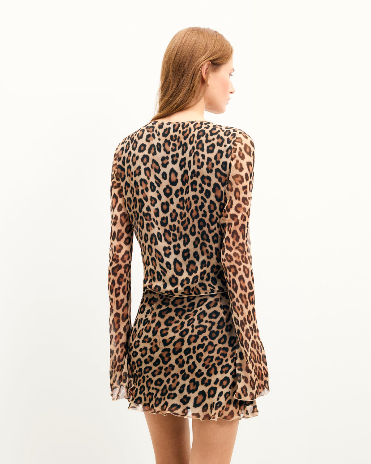 Top A Maniche Lunghe Cameron - Leopard - Donna
