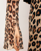 Top A Maniche Lunghe Cameron - Leopard - Donna