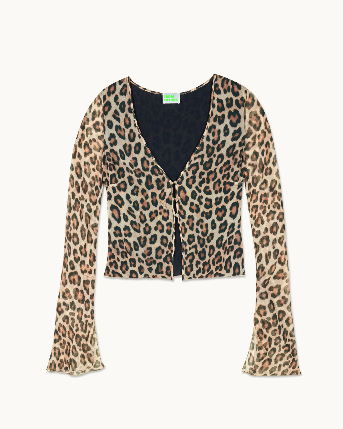Top A Maniche Lunghe Cameron - Leopard - Donna