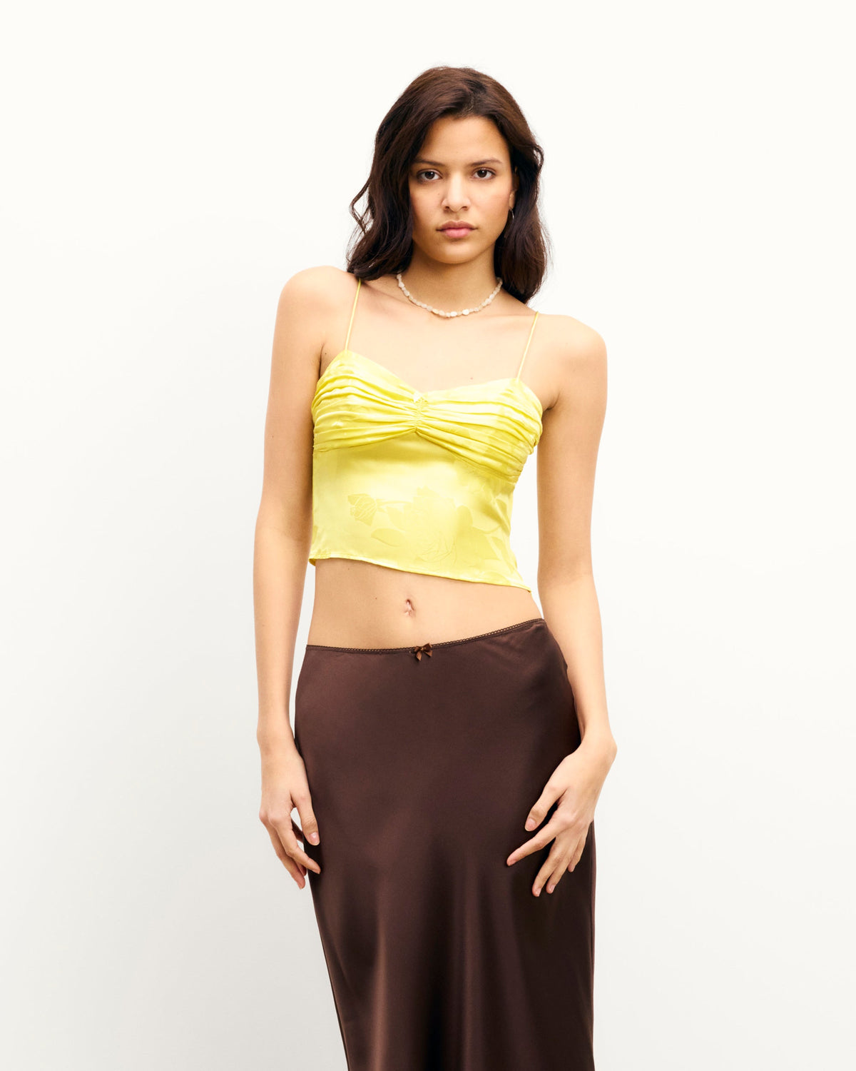 Nao Strappy Top - Sunset Yllw Jcq - Women