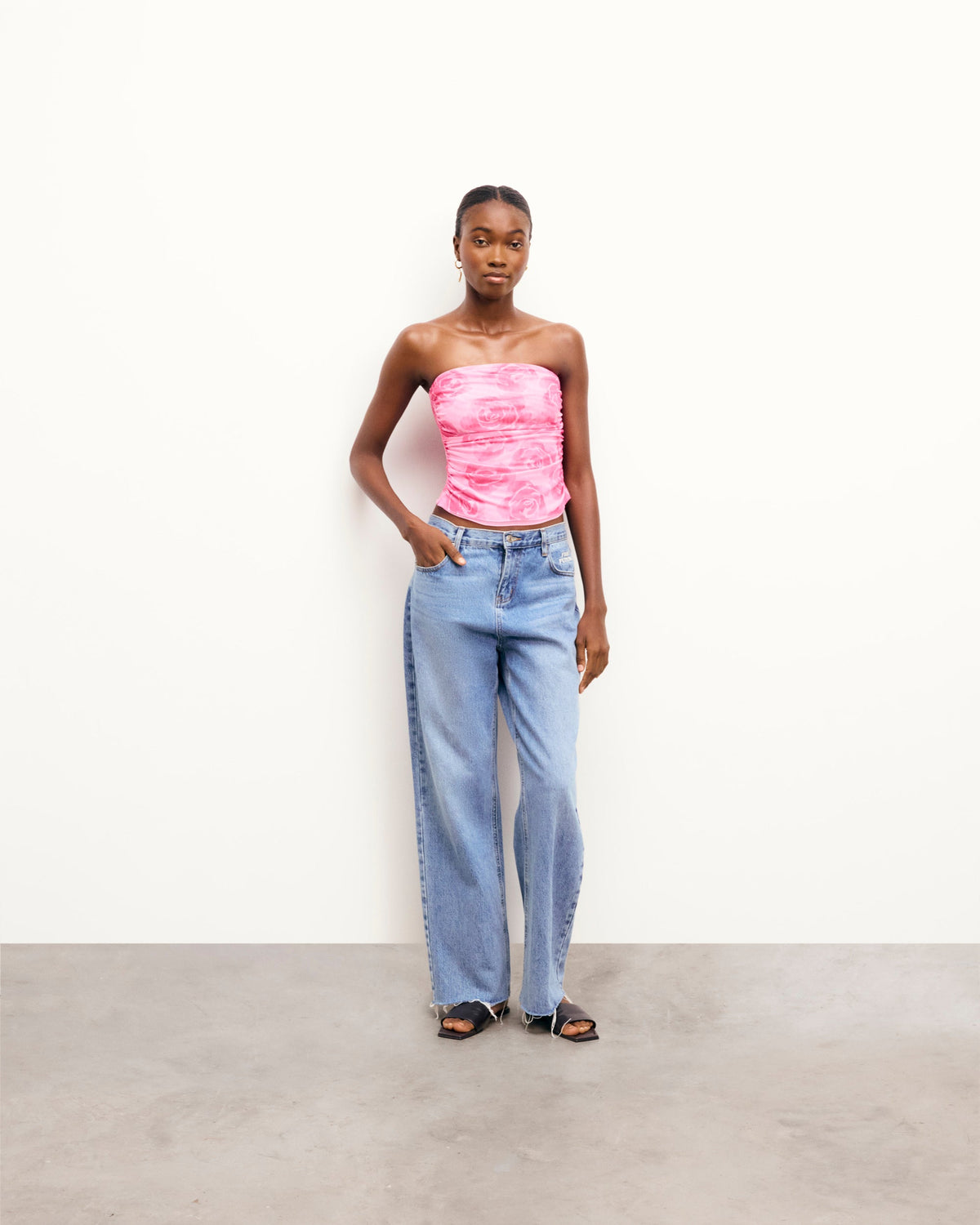 Melia Strapless Top - Candy Flowers - Women