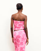 Melia Strapless Top - Candy Flowers - Women
