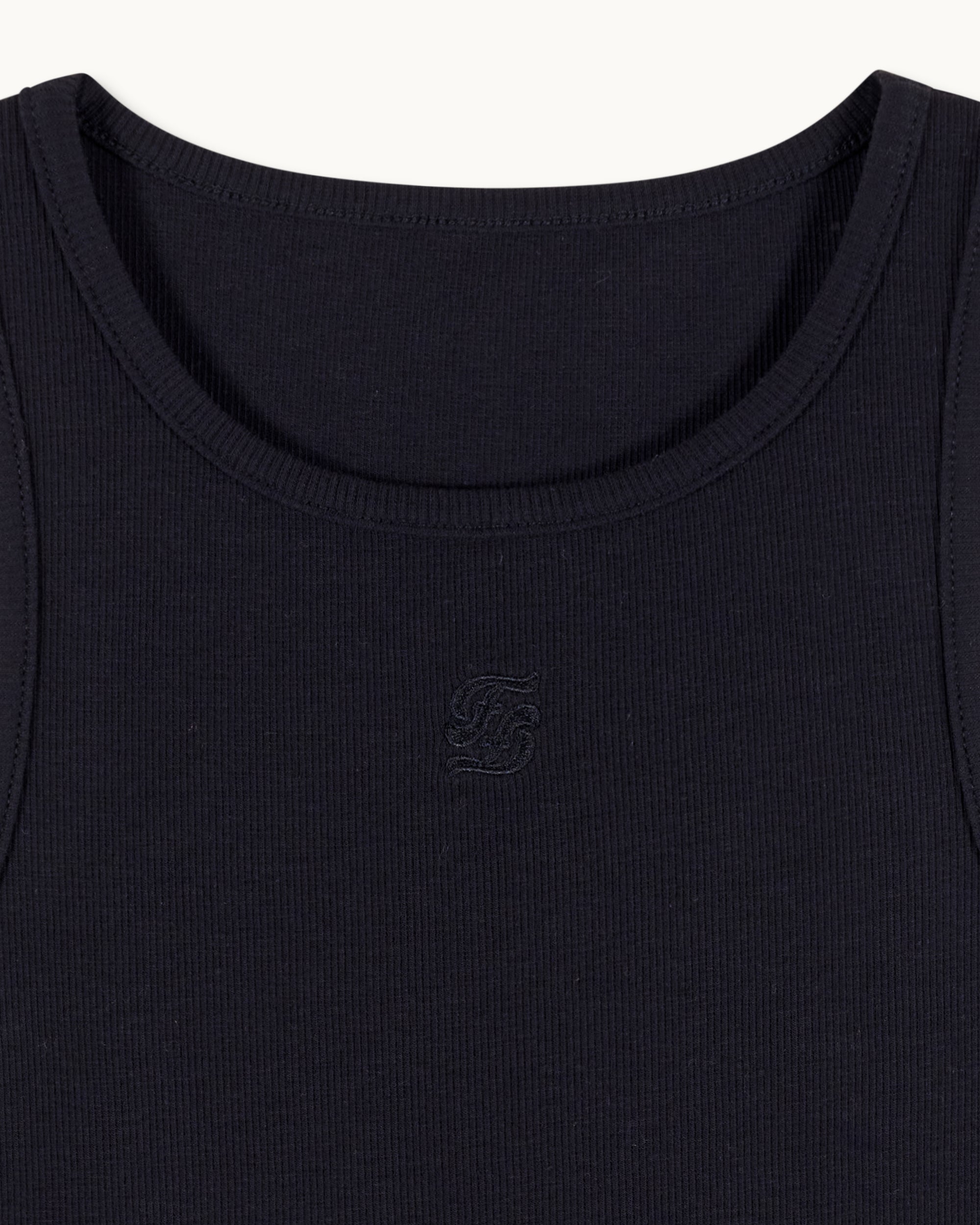 Top sin tirantes - Negro