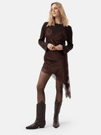 Holly Leaves Boots - Brown