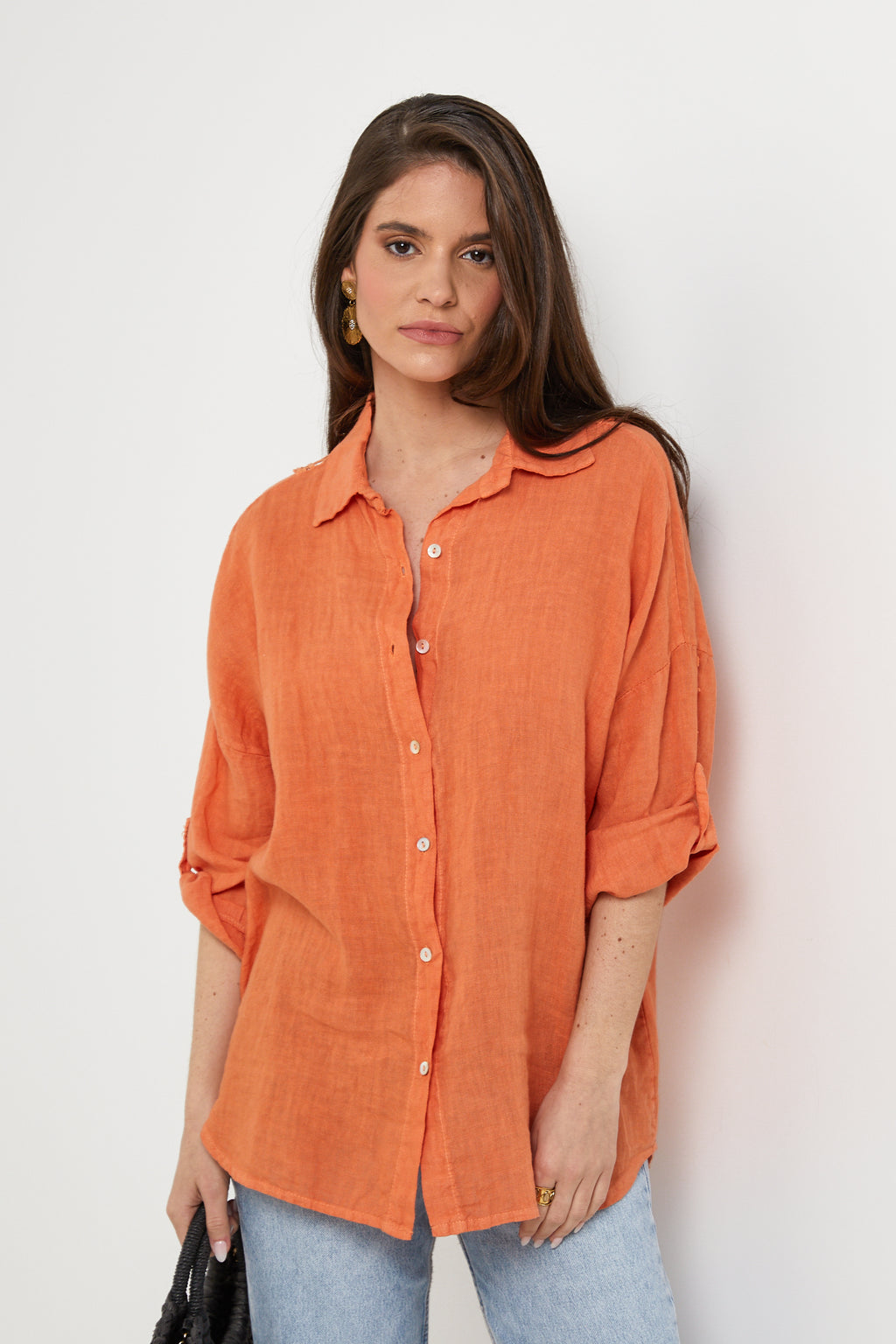 Chemise - Orange - Femme